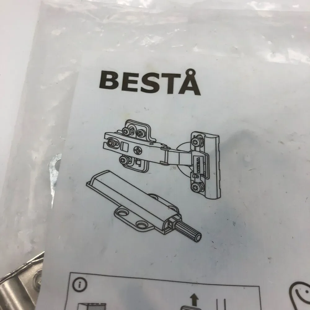 NEW IKEA Besta Soft Closing Push Open Cabinet Hinge 802.612.58 2 Pcs per Bag